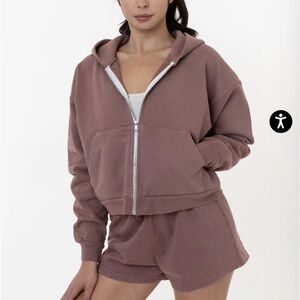 Los Angeles apparel heavy cotton cropped hoodie